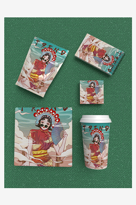 国风样机设计图展示-众图网