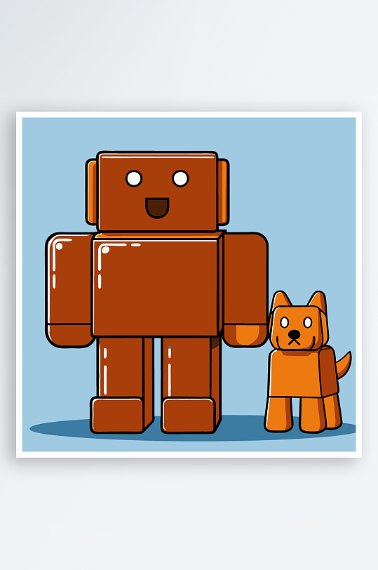 卡通狗矢量图标插画-众图网