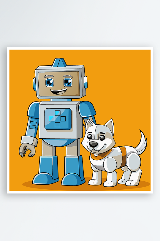 卡通狗矢量图标插画-众图网