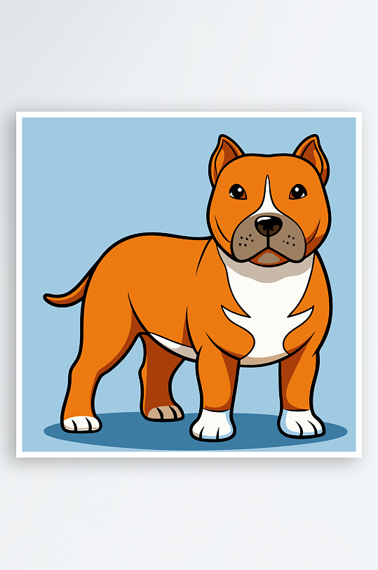 卡通狗绿植图标插画元素-众图网