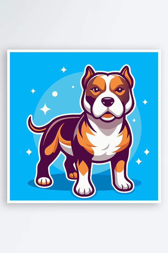 卡通狗绿植图标插画元素-众图网