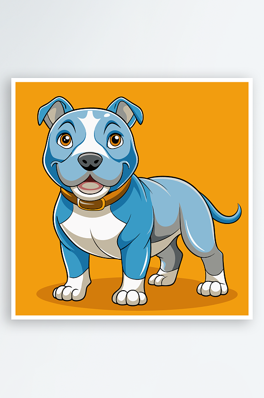 卡通狗绿植图标插画元素-众图网