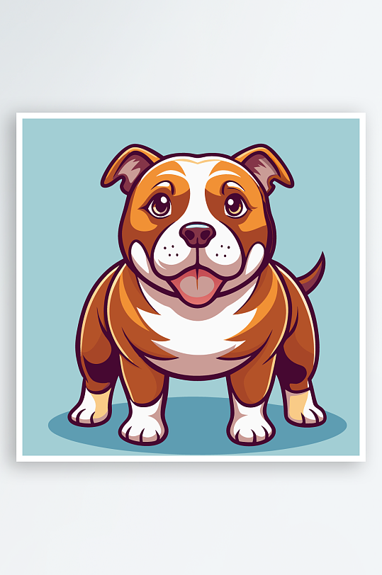 卡通狗绿植图标插画元素-众图网