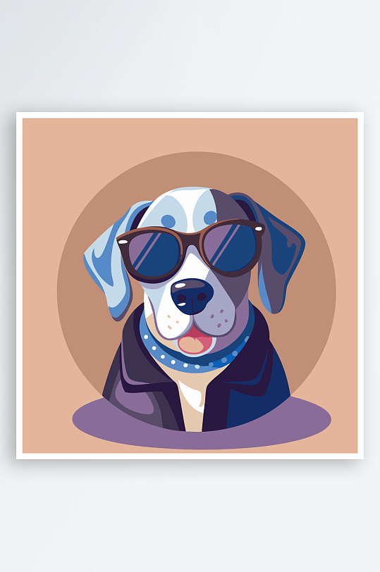 小狗矢量插画图形-众图网