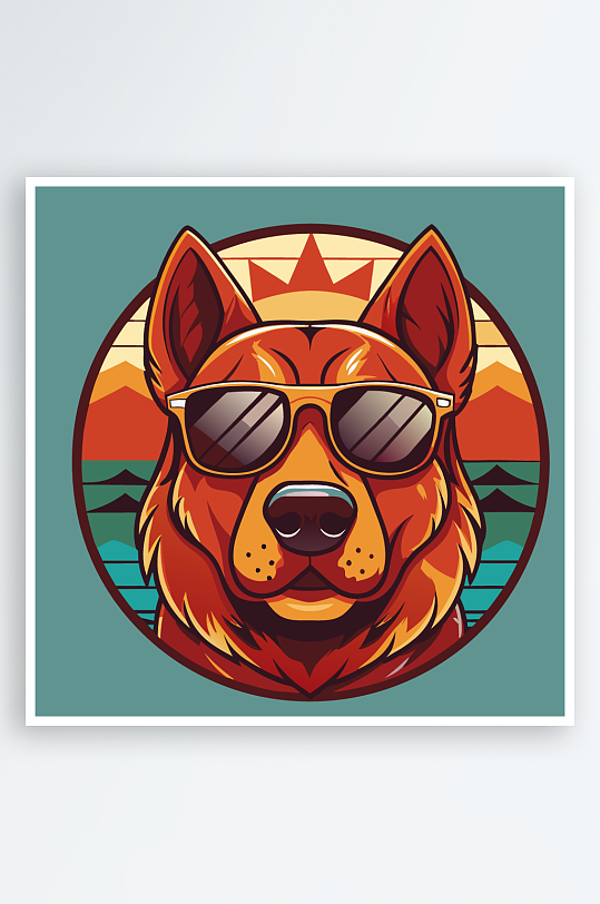 小狗矢量插画图形-众图网