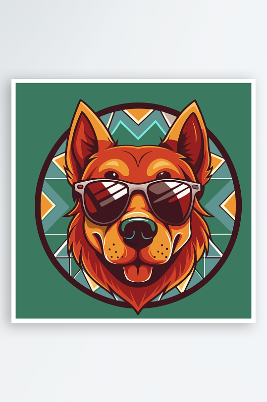 小狗矢量插画图形-众图网