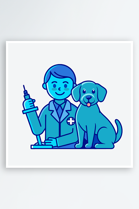 小狗矢量插画图形-众图网