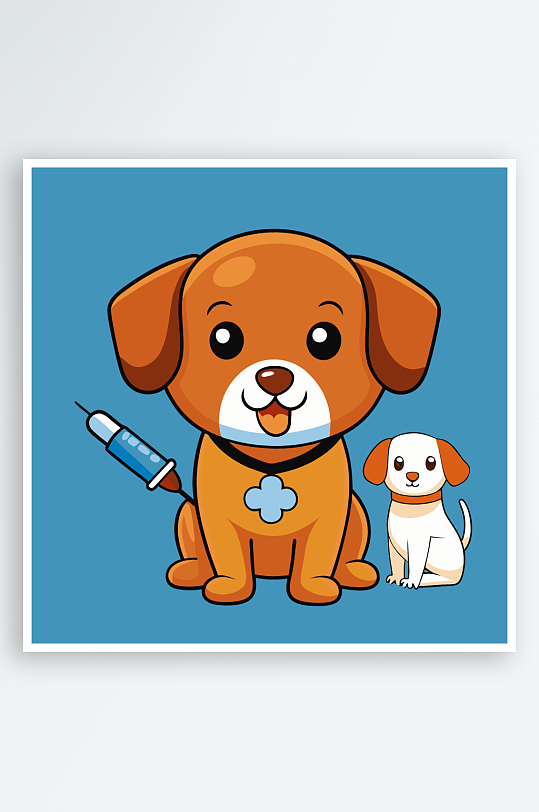 小狗矢量插画图形-众图网