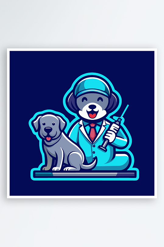 小狗矢量插画图形-众图网