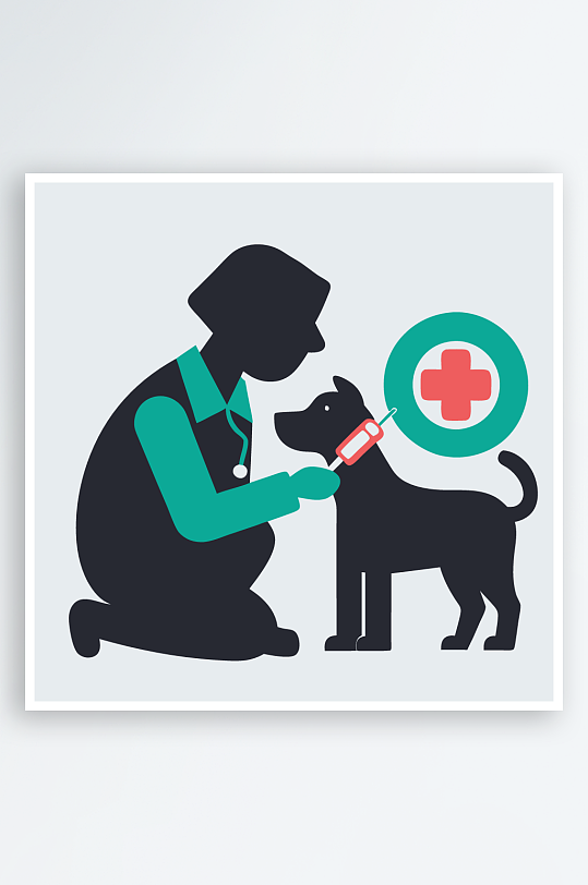 小狗矢量插画图形元素-众图网