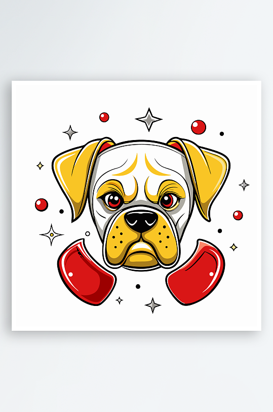 小狗矢量插画图形-众图网