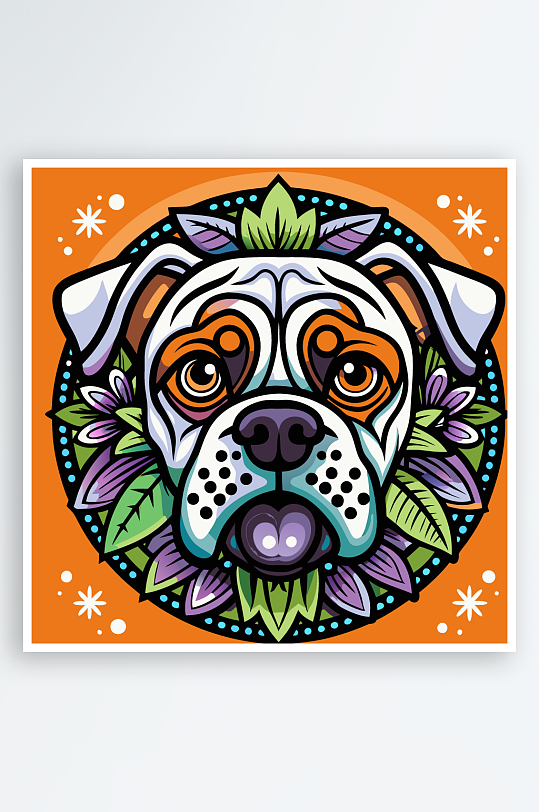 小狗矢量插画图形-众图网