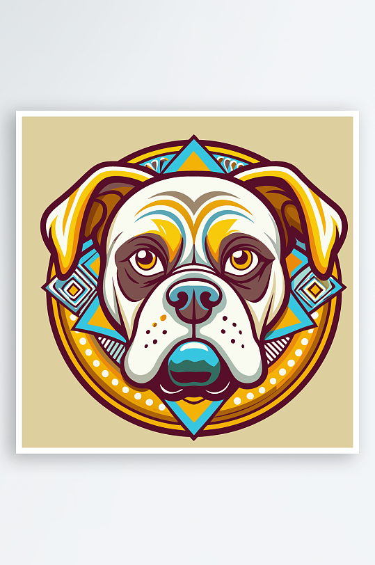 小狗矢量插画图形元素-众图网