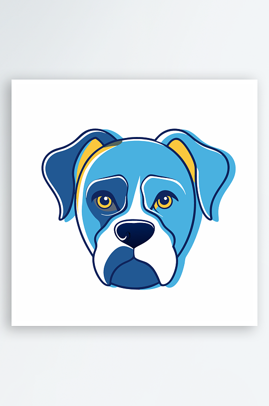 小狗矢量插画图形元素-众图网