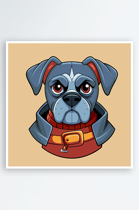 小狗矢量插画图形元素-众图网