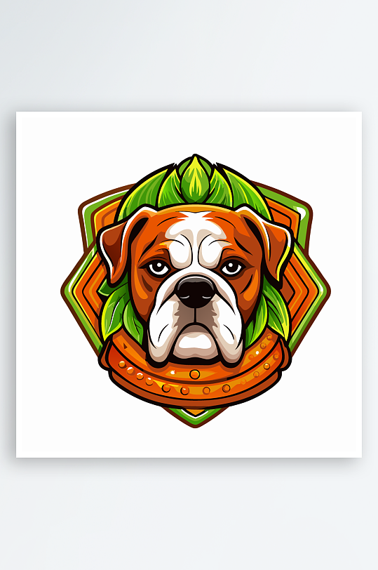 小狗矢量插画图形元素-众图网