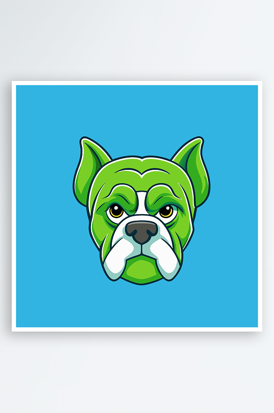 小狗矢量插画图形元素-众图网