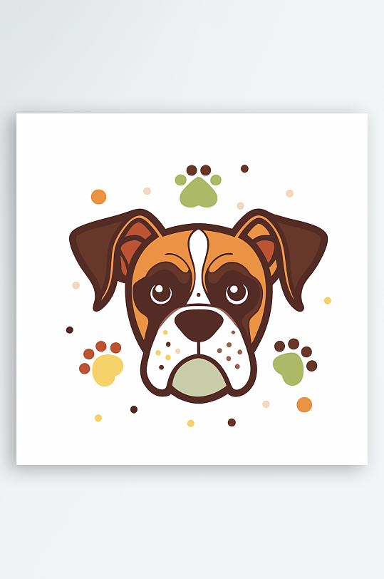 小狗矢量插画图形元素-众图网