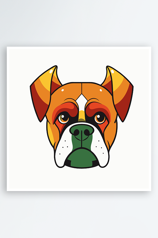 小狗矢量插画图形元素-众图网