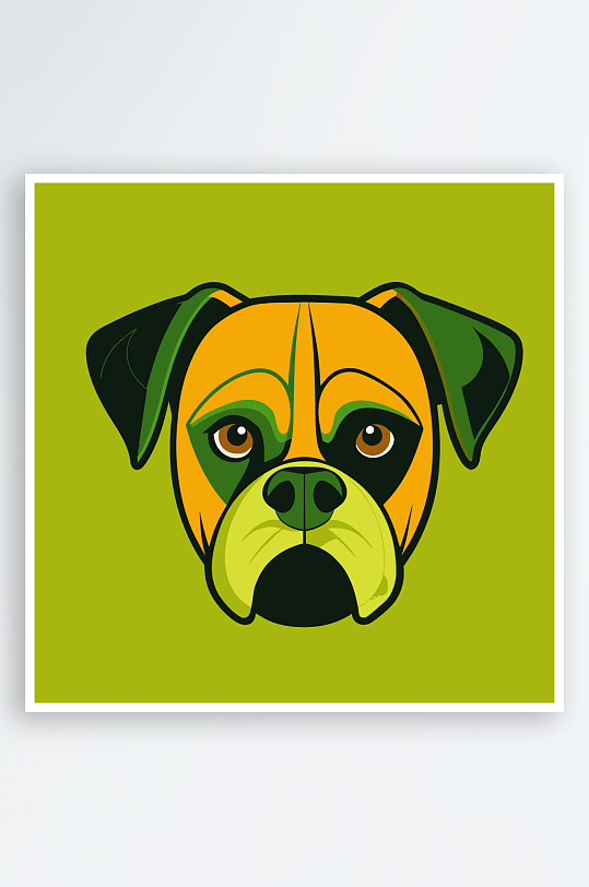 小狗矢量插画图形元素-众图网