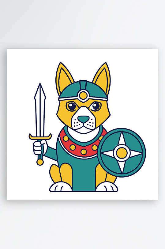 小狗矢量插画图形-众图网