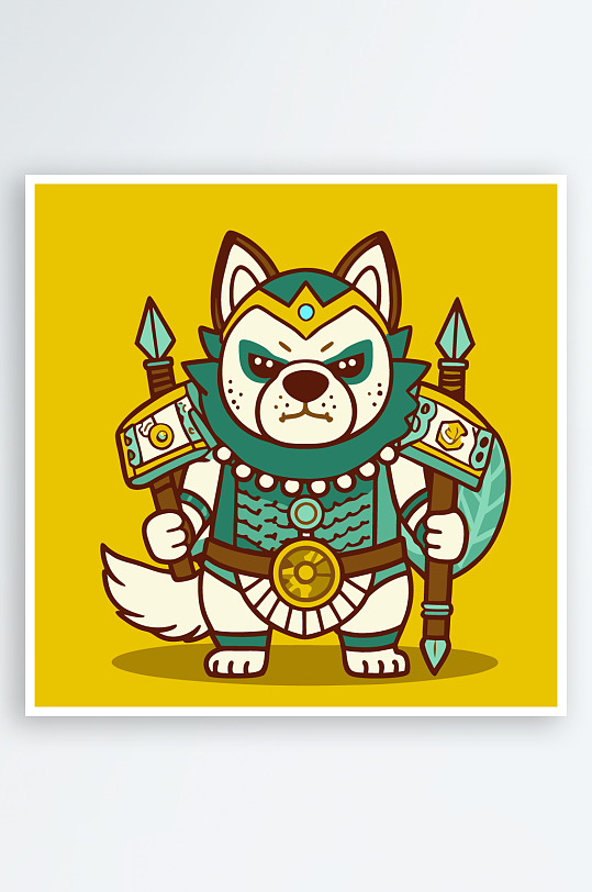 小狗矢量插画图形-众图网