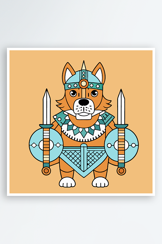 小狗矢量插画图形-众图网