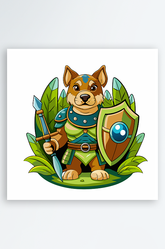 小狗矢量插画图形-众图网