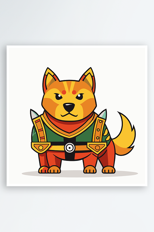 小狗矢量插画图形元素-众图网