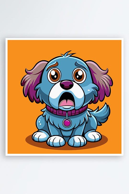 小狗矢量插画图形元素-众图网