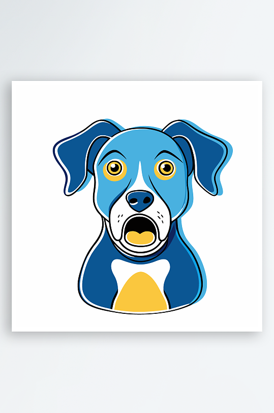 小狗矢量插画图形-众图网