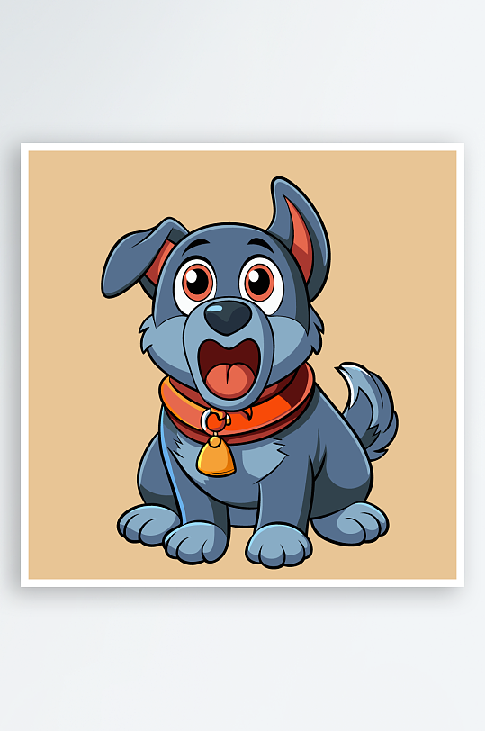 小狗矢量插画图形-众图网