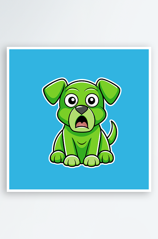 小狗矢量插画图形-众图网