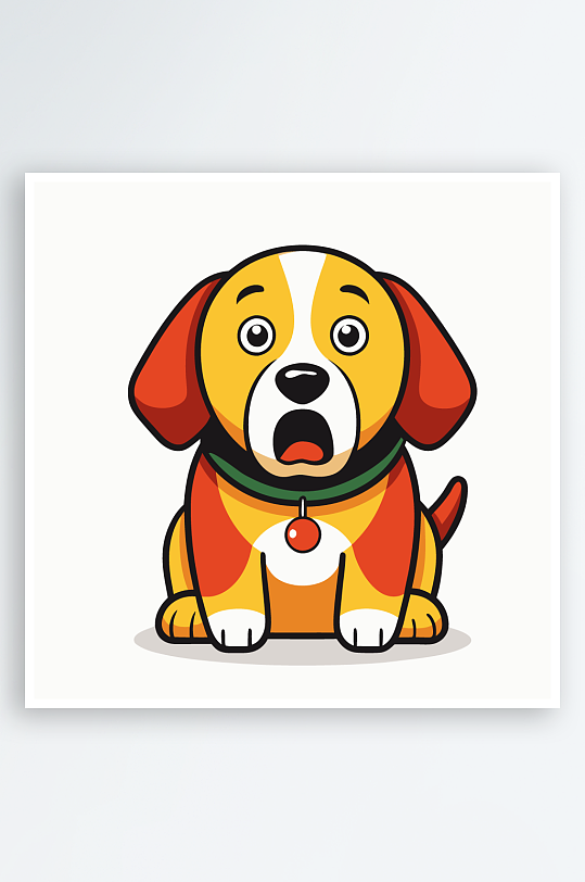 小狗矢量插画图形-众图网