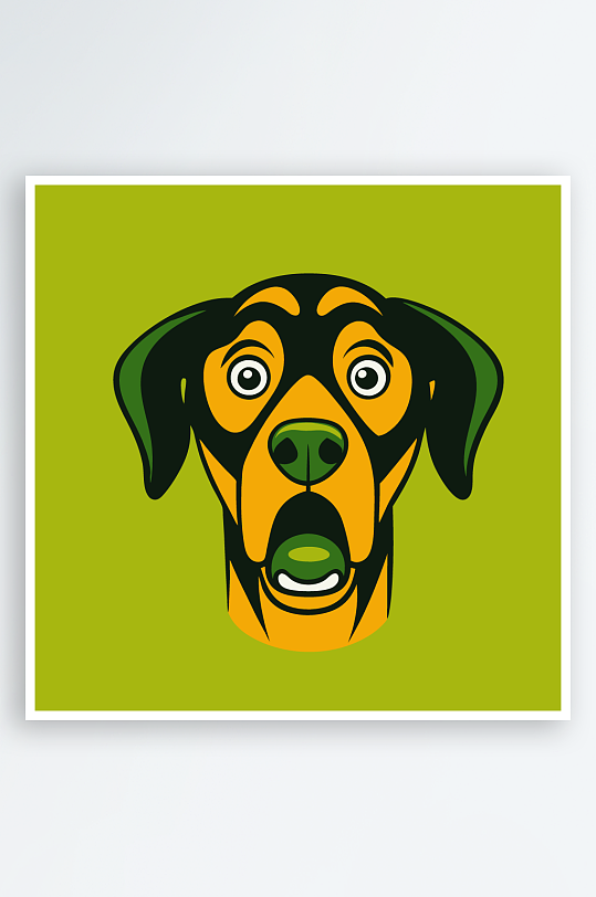 小狗矢量插画图形-众图网