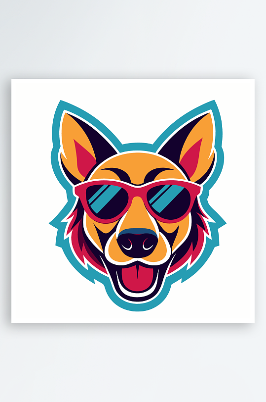 小狗矢量插画图形-众图网