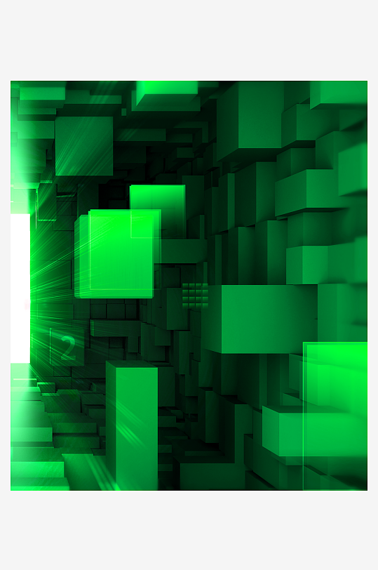 绿色几何渐变背景素材-众图网