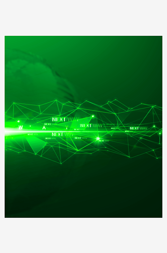 绿色几何渐变背景素材-众图网