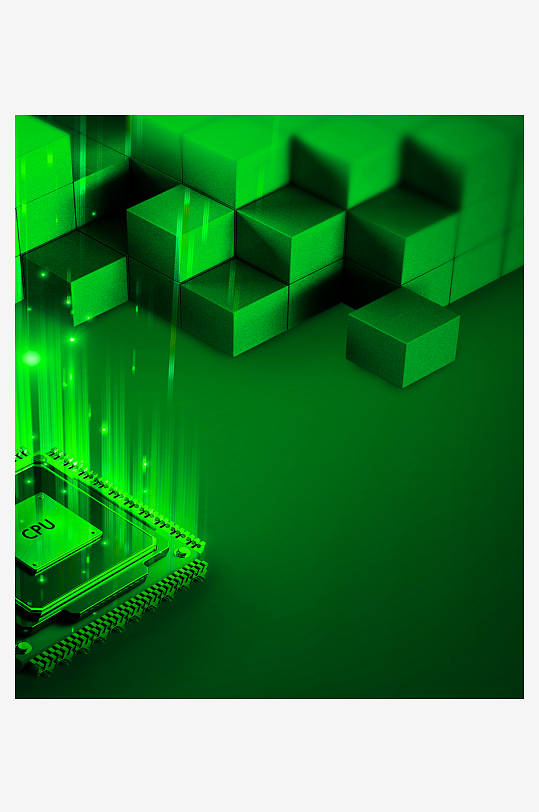 绿色几何渐变背景素材-众图网