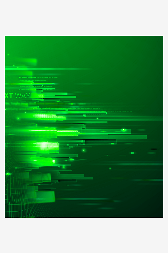 绿色几何渐变背景素材-众图网