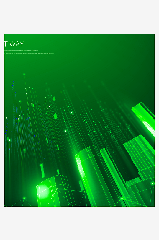 绿色几何渐变背景素材-众图网