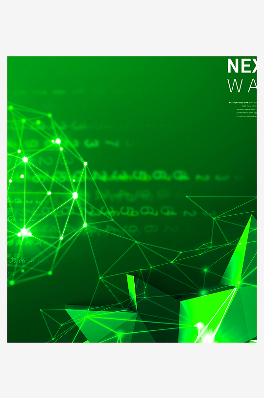 绿色几何渐变背景素材-众图网