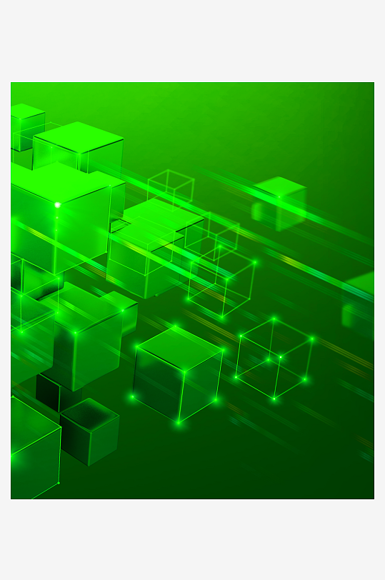 绿色几何渐变背景素材-众图网