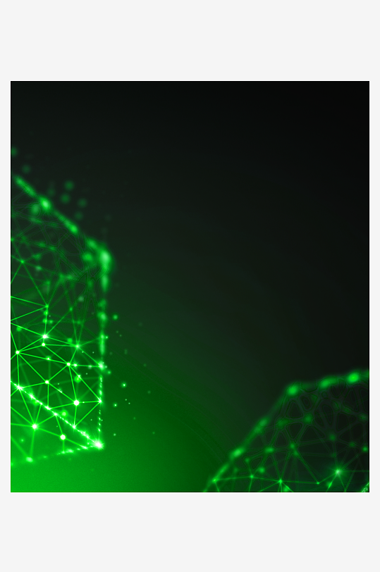 绿色几何渐变背景模板-众图网