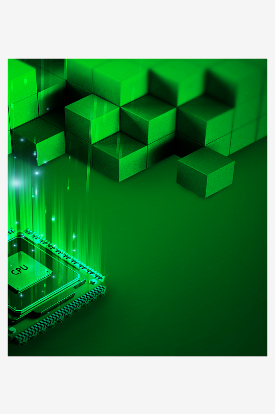 绿色几何渐变背景素材-众图网