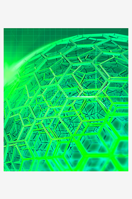 绿色几何渐变背景模板-众图网