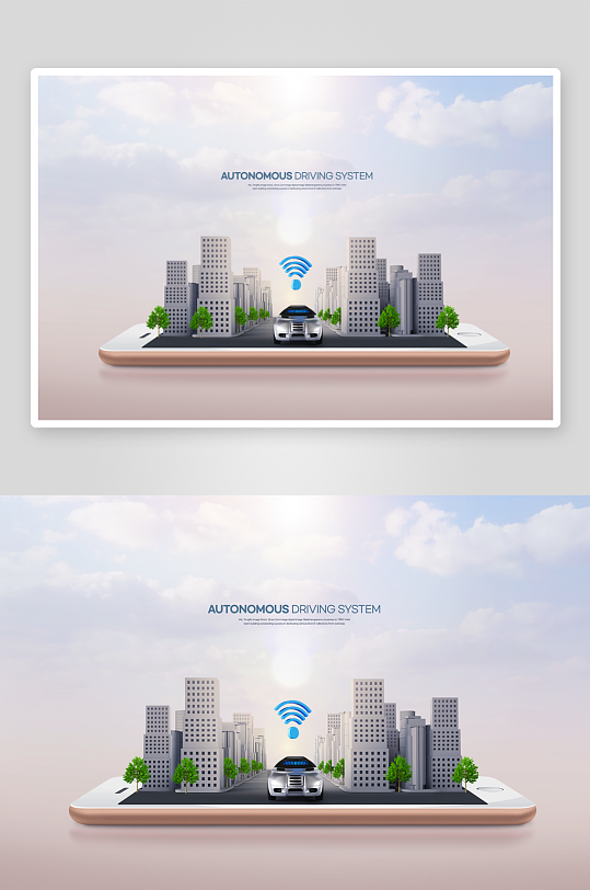 城市大楼大厦展板模板-众图网