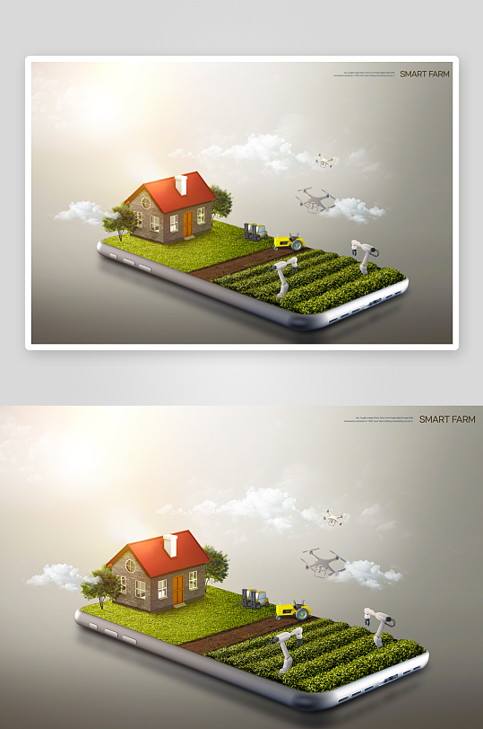 城市大楼大厦展板模板-众图网