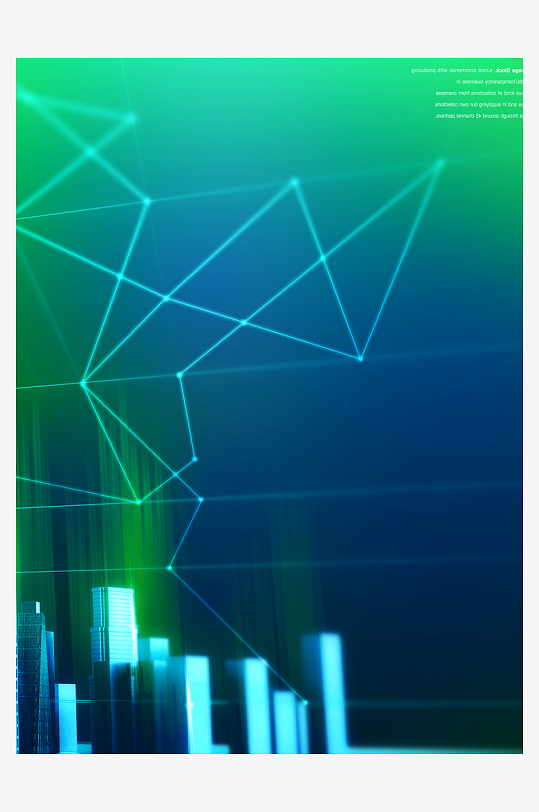 绿色科技几何渐变背景素材-众图网