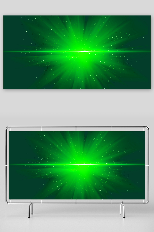 绿色渐变几何科技背景-众图网